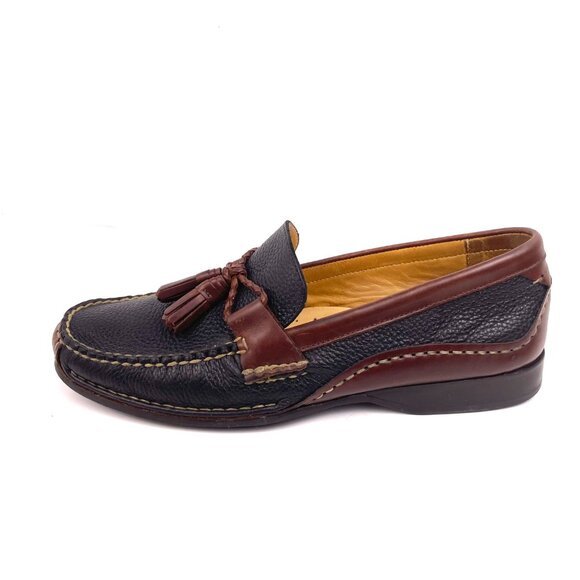 Johnston & Murphy Flex Tassel Loafers Sheepskin Insole Size 9M Made in Brazil - Picture 9 of 13
